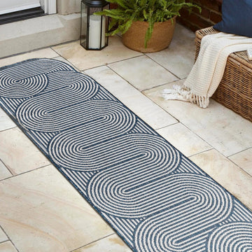 Margot Modern Geometric Arch Stripe Area Rug